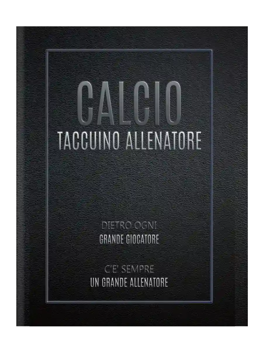 Taccuino Allenatore calcio, Coach, utile per manager. allenatori, giocatori, regalo fine campionato, compleanno, natale