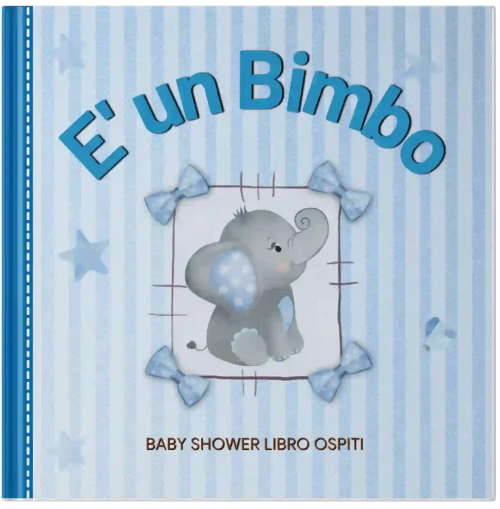 Cover Baby Shower Libro Ospiti, bambino bambina gemelli nascita baby nuovo arrivo regalo