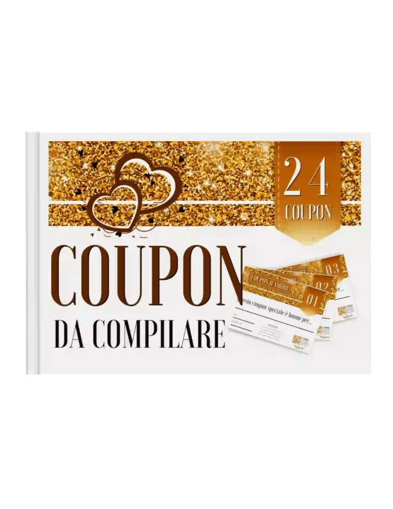 Cover libro Coupon da compilare, san valentino coppie fidanzati lui lei marito moglie giochi coppia