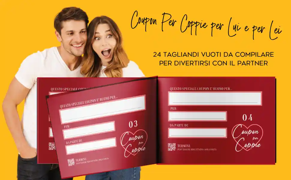 Coupon da Compilare, Coupon Coppie, Idee Regalo, San Valentino, Anniversario, Compleanno, Natale, Amore, Romantico, Divertente, Sorpresa, Esperienze, Momenti Indimenticabili, Complicità, Passione