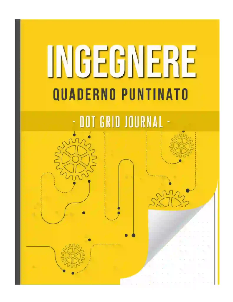 Cover Ingegner quaderno puntinato taccuino carta millimetrata, regalo