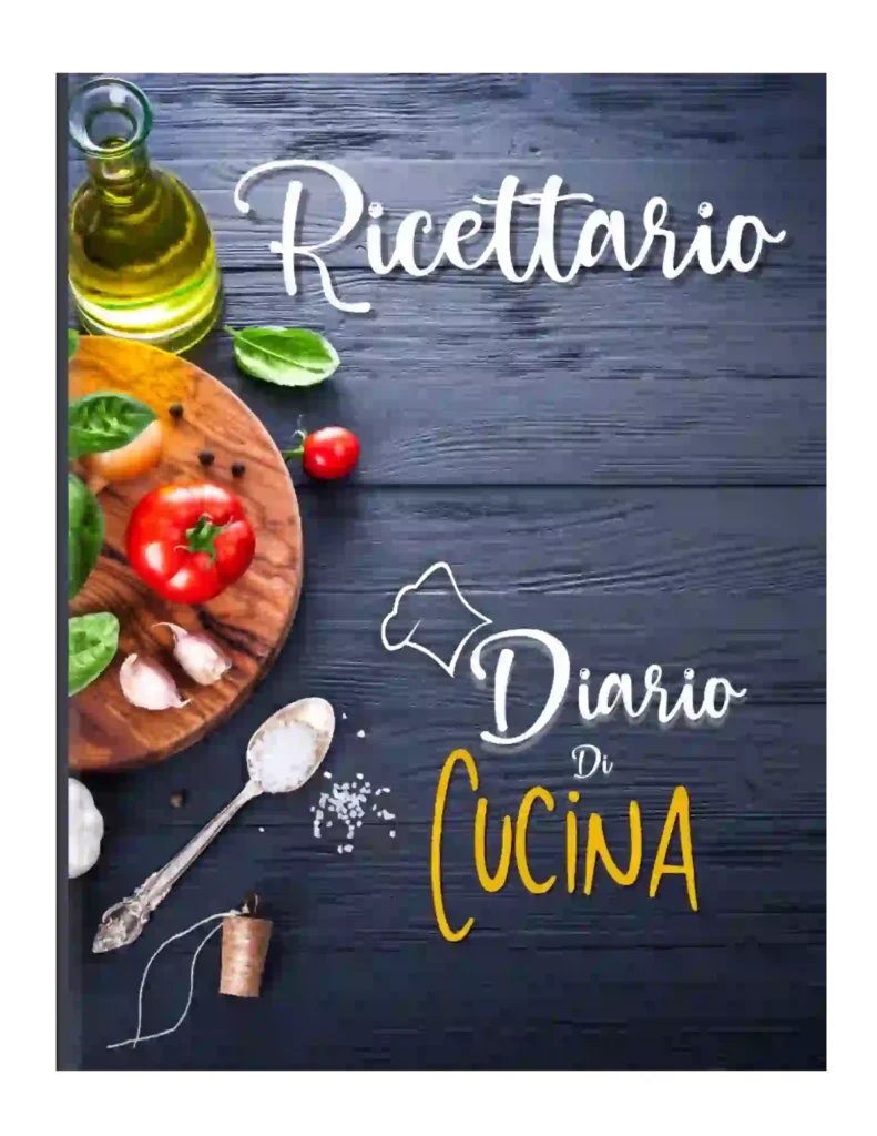 Cover Ricette da compilare per mamma papa nonno nonna comprare regalo scrivere ricette cucina taccuino