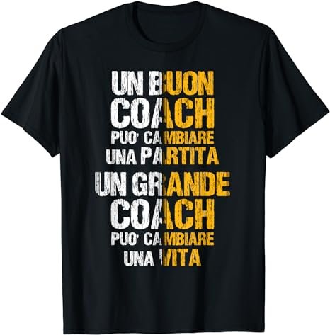 Un Buon Coach! Scritta a Meta - Maglietta